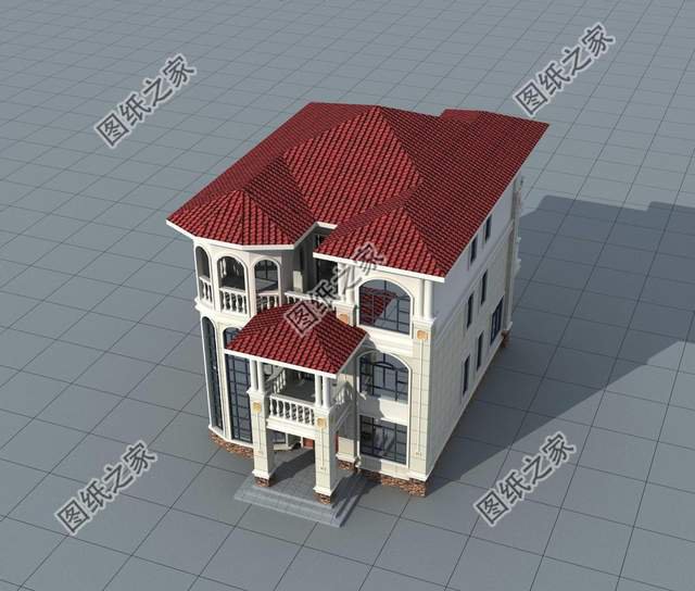 帶書房的三層別墅，造價經(jīng)濟實惠，蓋一棟讓人羨慕