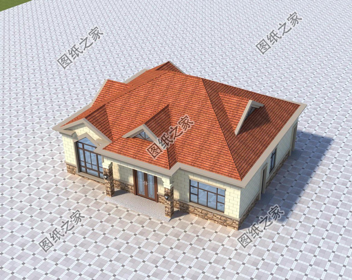 帶儲(chǔ)藏室的一層別墅，度假養(yǎng)老都很好，功能合適更舒服