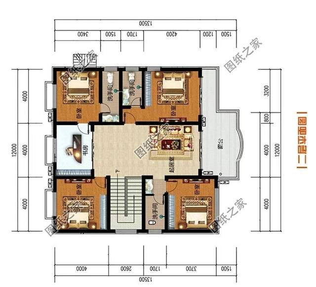 帶有羅馬柱的農(nóng)村自建二層別墅，安裝后的效果杠杠的，超氣派