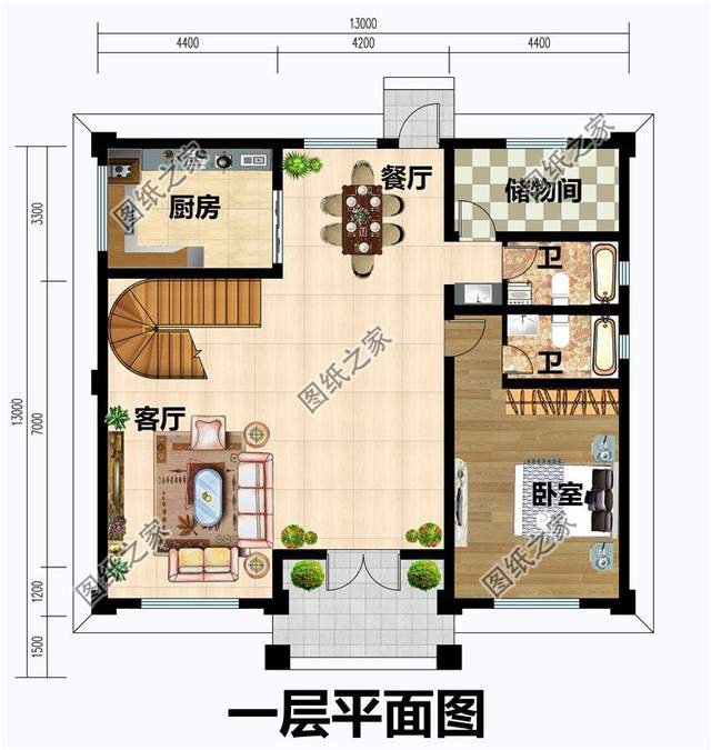 三層農(nóng)村自建房，一層給父母，一層給她，一層給花苑和悠然