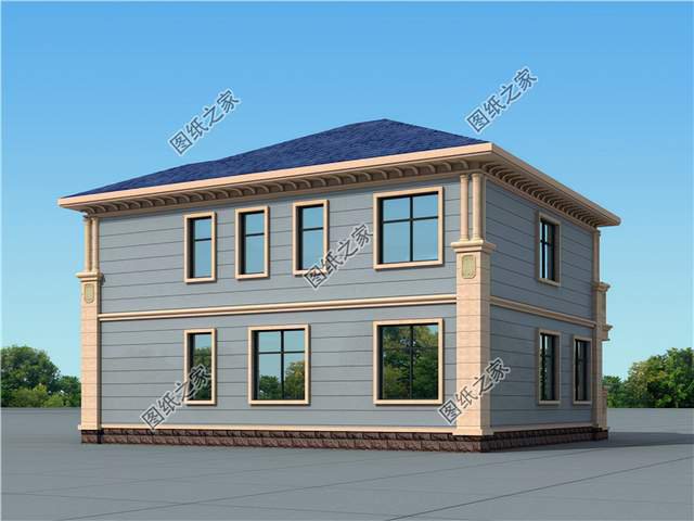 帶浮雕的農(nóng)村自建二層別墅，高端又不浮夸，極具設(shè)計(jì)感