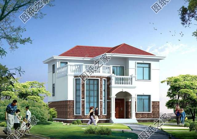 3款最新復式二層農村自建別墅，空中疊墅挑高客廳盡顯奢華氣質