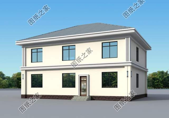 極簡(jiǎn)白農(nóng)村二層別墅，白色極簡(jiǎn)別墅，美到極致，鄉(xiāng)下的小白宮