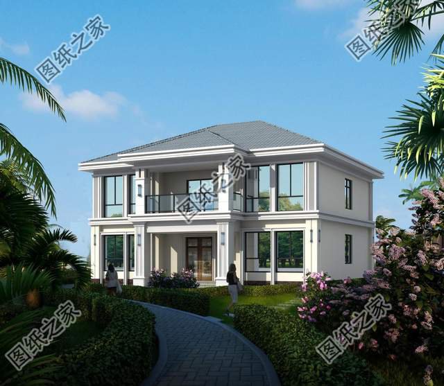 極簡(jiǎn)白農(nóng)村二層別墅，白色極簡(jiǎn)別墅，美到極致，鄉(xiāng)下的小白宮