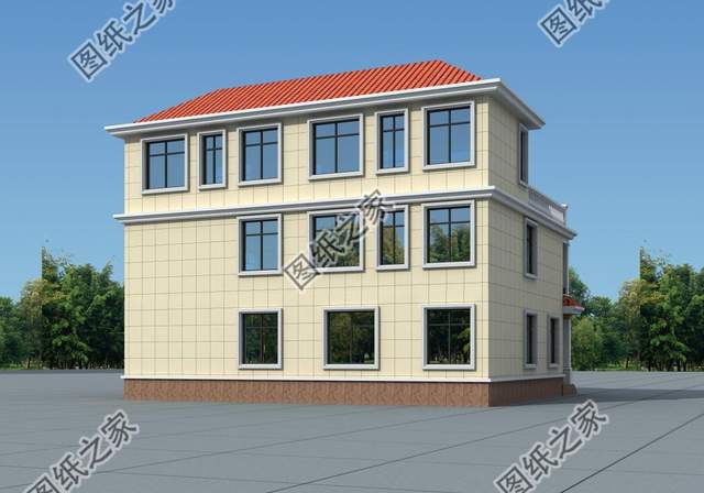 農(nóng)村一層帶庭院三合院自建房，粉墻黛瓦，實(shí)用又美觀