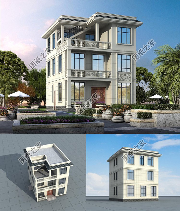 現(xiàn)代風(fēng)自建三層別墅帶露臺(tái)，能自住也可做民宿