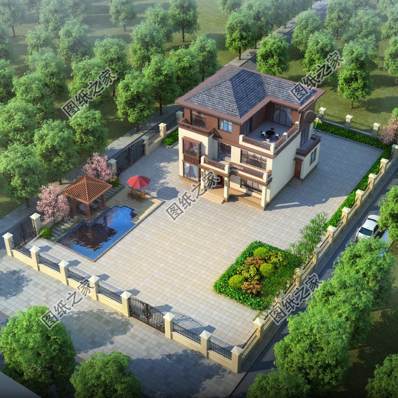 新中式三層別墅，凝結(jié)山河與人文之精粹，用心建造理想中式住宅