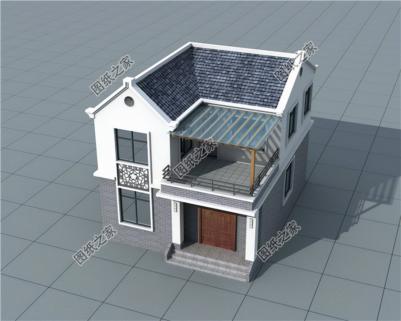 仿古農(nóng)村別墅，檐下聽雨眠，焚香煮茶，細(xì)品生活的靈韻悠長