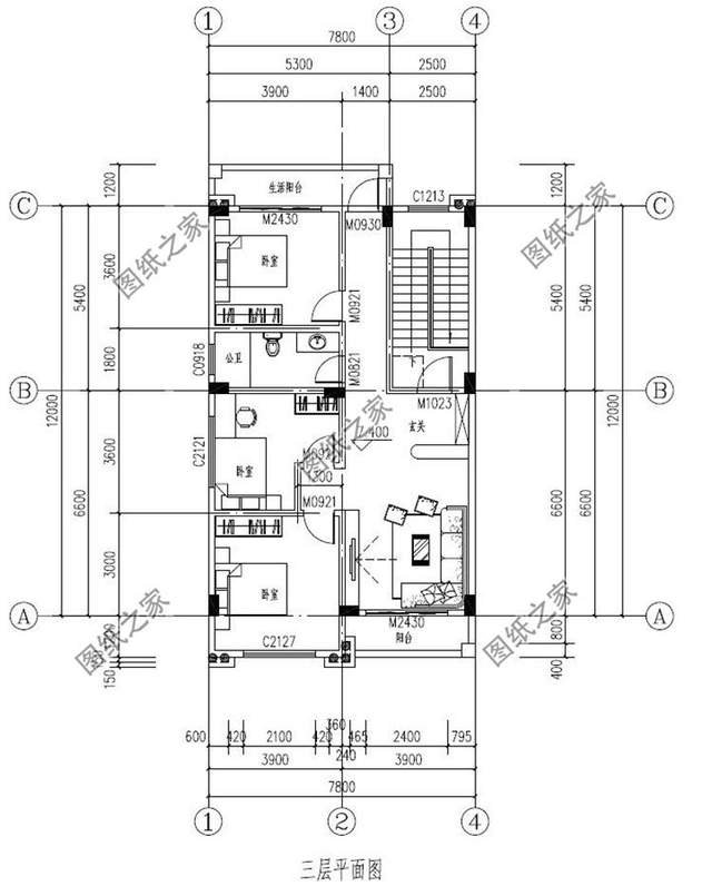小戶型簡潔三層別墅設(shè)計圖，還原其本質(zhì)，給你帶來美滿生活