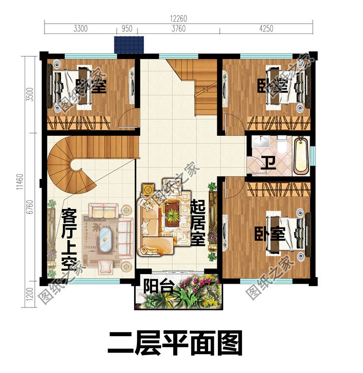 農(nóng)村三層帶地下室小樓房設(shè)計(jì)圖