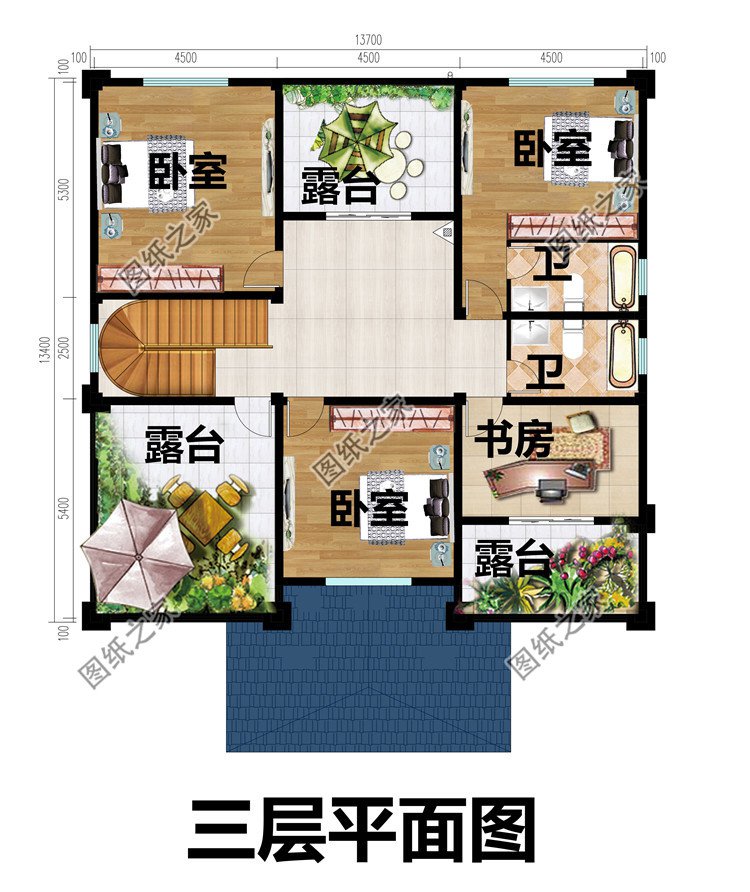 50萬左右農(nóng)村三層別墅