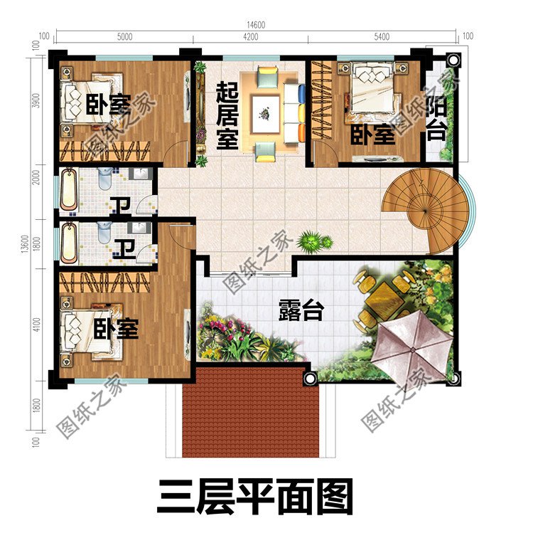 農(nóng)村70萬三層別墅新款式