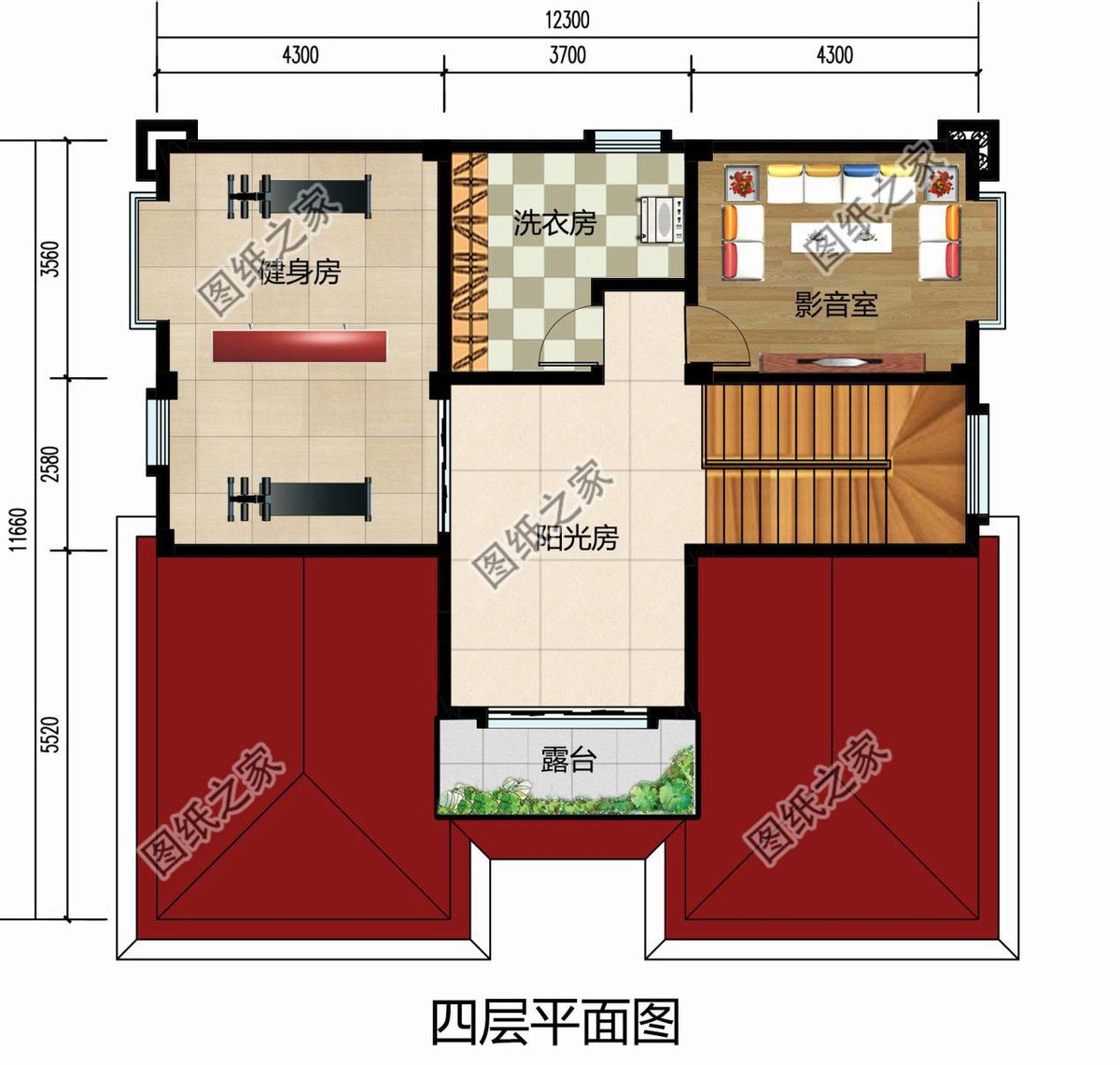 鄉(xiāng)村高檔四層豪華別墅，大面積開(kāi)窗設(shè)計(jì)，給你不一樣的視覺(jué)體驗(yàn)
