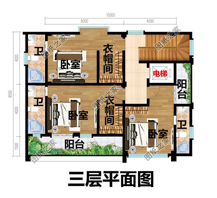 80平方米農(nóng)村四層房屋設(shè)計(jì)圖紙