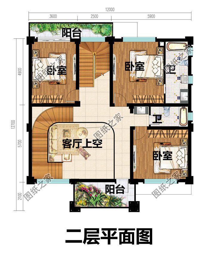 簡(jiǎn)歐式三層半（4層）農(nóng)村自建房別墅