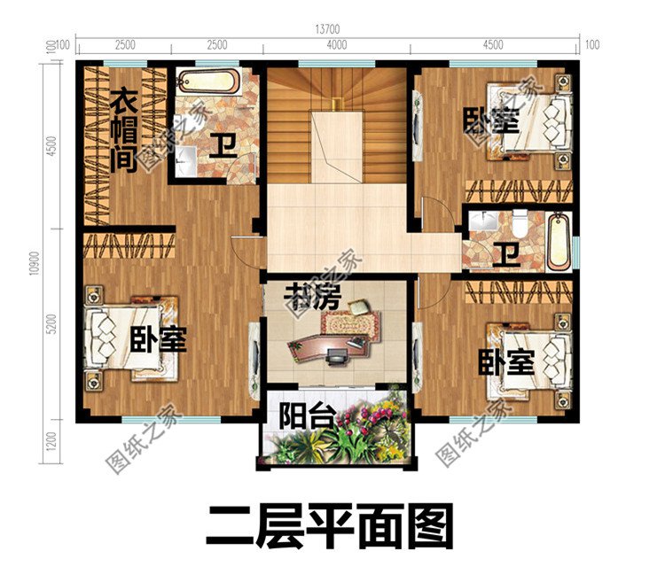 三層豪華新中式別墅設(shè)計圖