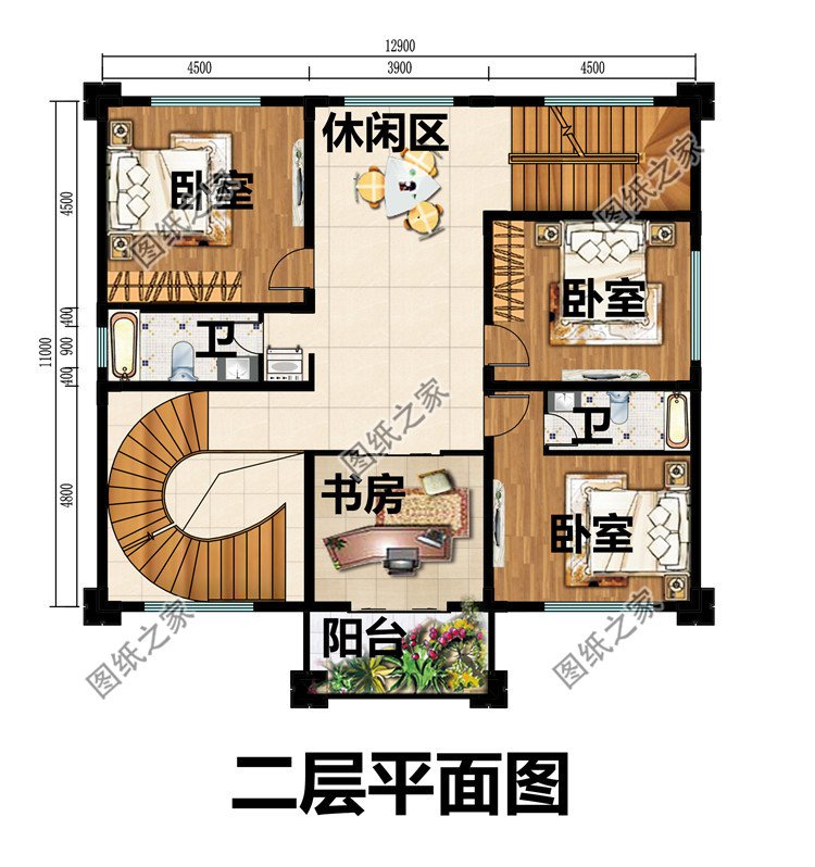140平三層自建房別墅設(shè)計圖