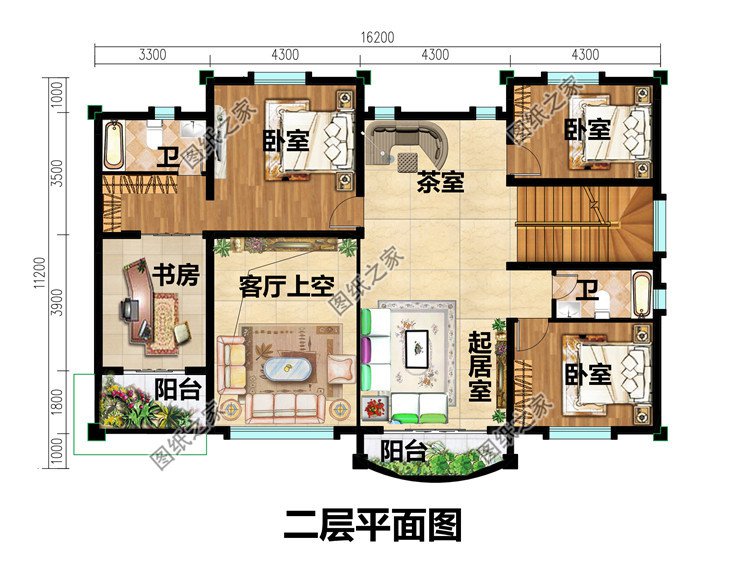 農(nóng)村4間3層樓房設(shè)計圖