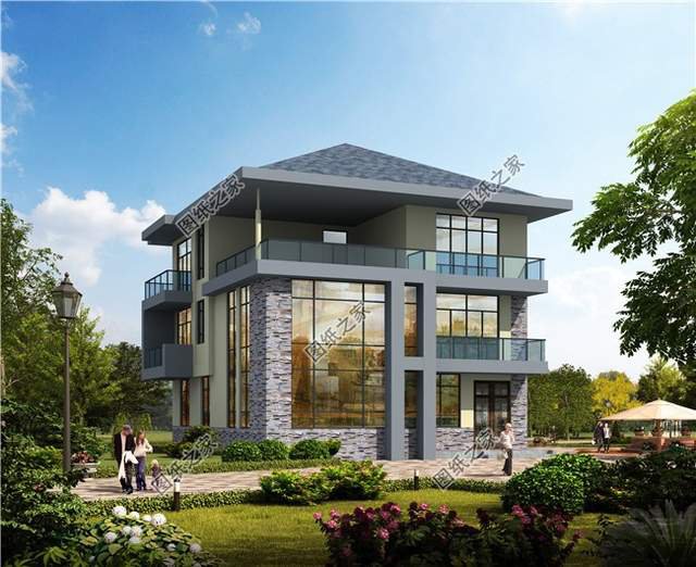 現(xiàn)代風(fēng)三層農(nóng)村自建房，簡約大氣，未來自建房的領(lǐng)頭羊