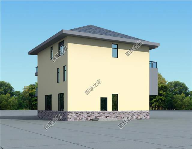 現(xiàn)代風(fēng)三層農(nóng)村自建房，簡約大氣，未來自建房的領(lǐng)頭羊