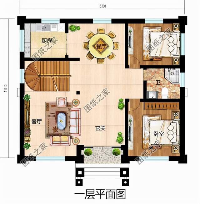 三層農(nóng)村自建別墅設(shè)計(jì)圖紙，此生不為房奴來世必創(chuàng)輝煌