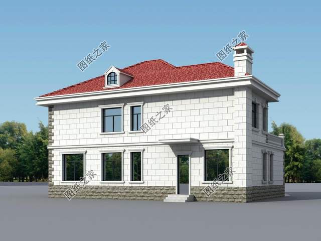 三款帶煙囪的漂亮別墅，裊裊炊煙，重回兒時的記憶