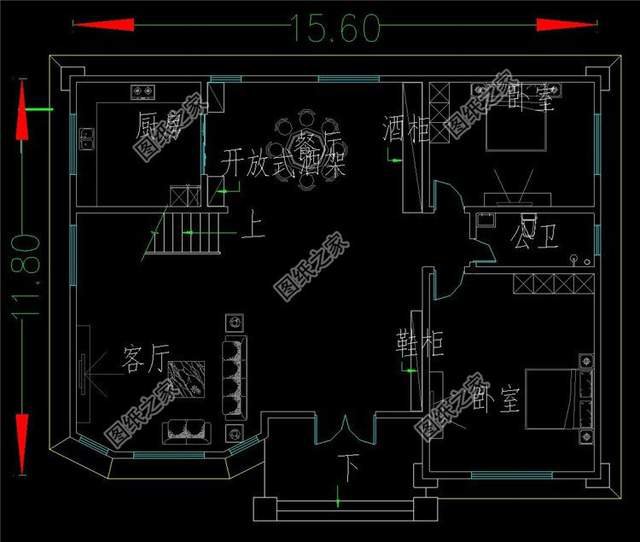 農(nóng)村四層樓房設(shè)計(jì)圖，生活空間互不打擾，生活上其樂(lè)融融