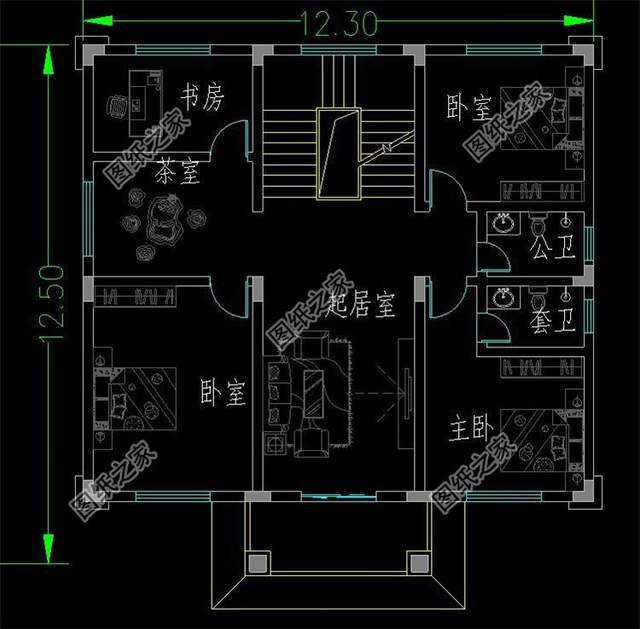 三層新中式別墅，氣勢(shì)平靜恢弘，深受有文化品位的家庭喜愛(ài)