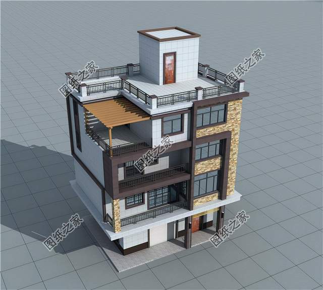 四層現(xiàn)代風(fēng)別墅，造價不高，很適合小宅基地的朋友們