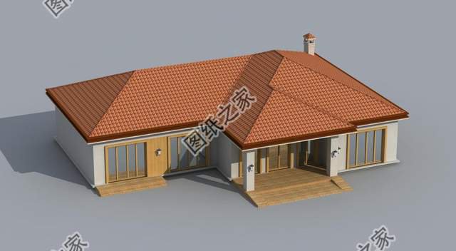 一層美式別墅，簡(jiǎn)約輕快，自然舒適，盡展小鄉(xiāng)村質(zhì)樸無(wú)華的味兒