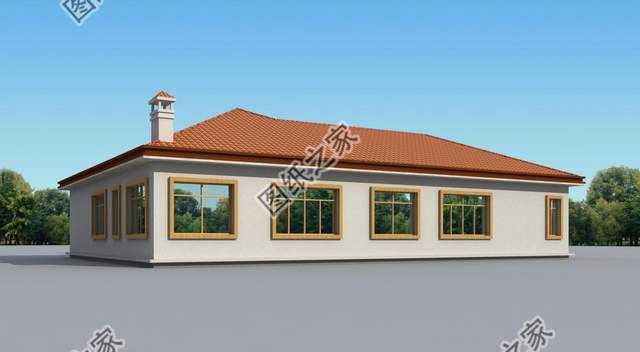 一層美式別墅，簡(jiǎn)約輕快，自然舒適，盡展小鄉(xiāng)村質(zhì)樸無(wú)華的味兒