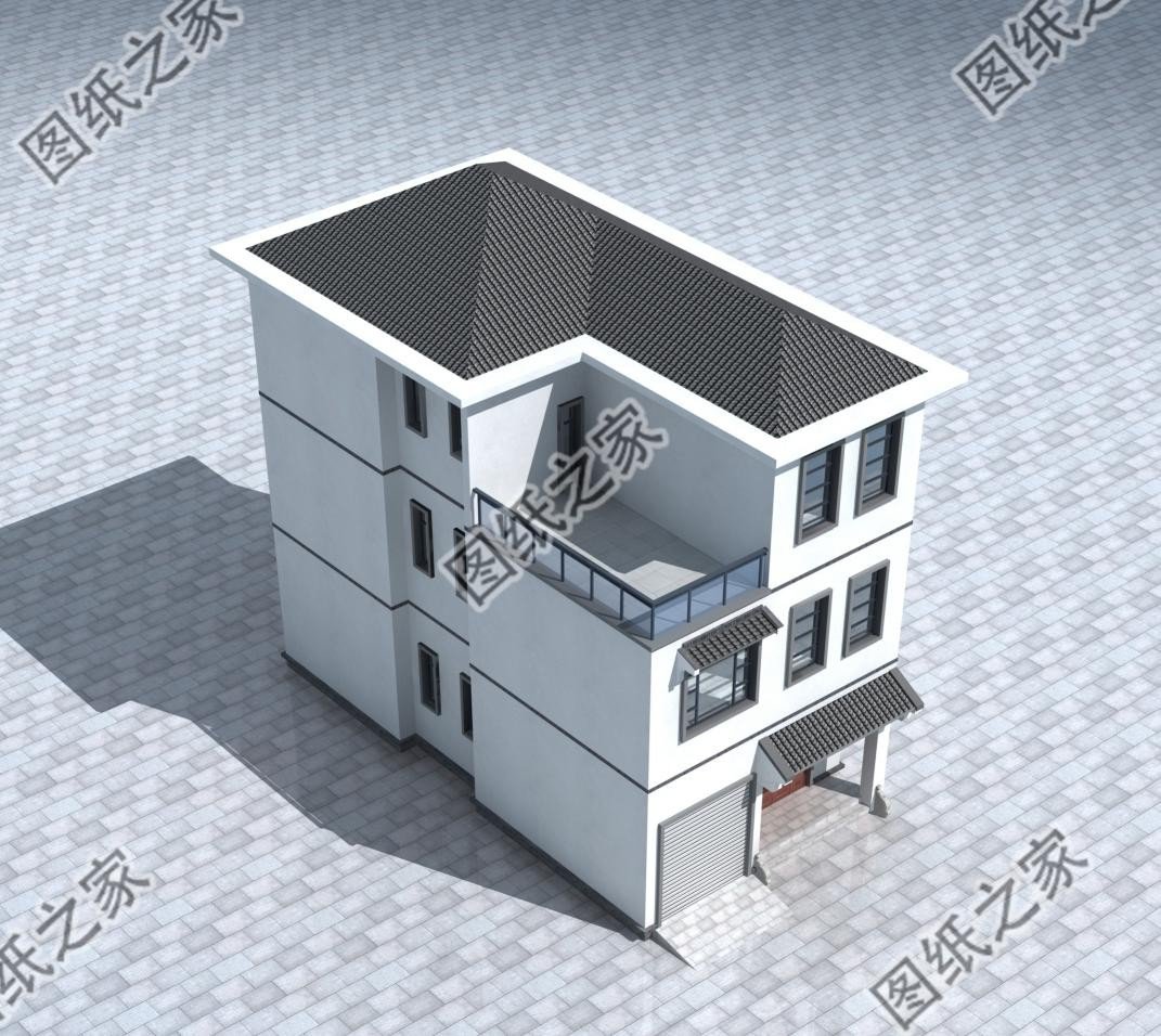 農(nóng)村三層別墅設(shè)計圖，大而不空，厚而不重，絕對是村里的閃光點