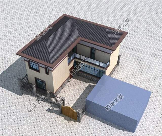 90平左右L型二層小別墅，網(wǎng)紅爆款，“L”戶型真的很贊