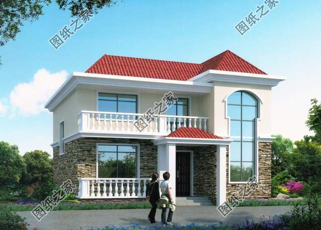 鄉(xiāng)村現(xiàn)代簡約風(fēng)兩層小別墅，經(jīng)濟(jì)實用又漂亮