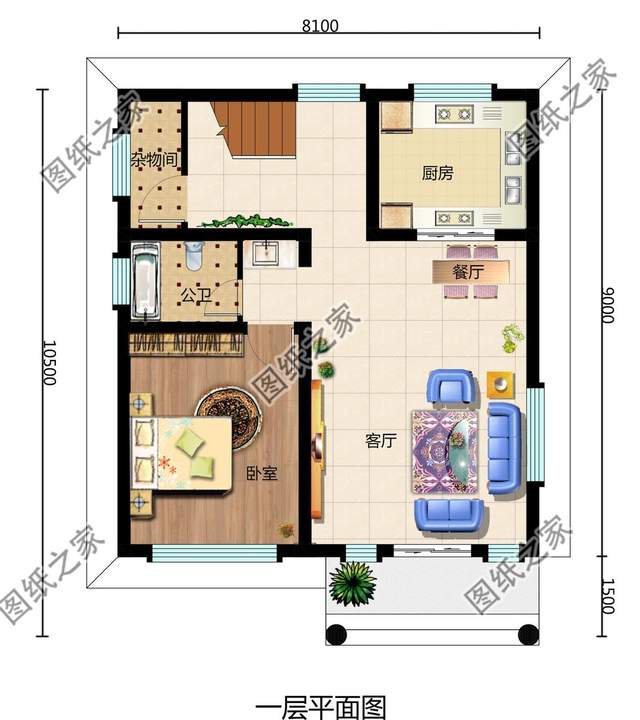 100平左右歐美風(fēng)鄉(xiāng)村三層小別墅，屬于自己小而精致的一方天地