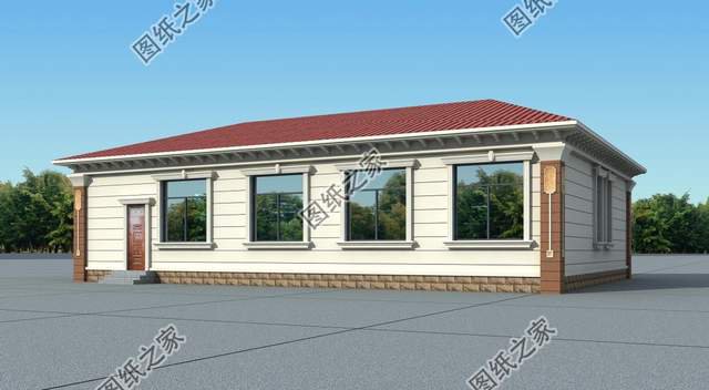 200平左右鄉(xiāng)村一層別墅，方正整潔，落落大房