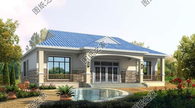 200平左右鄉(xiāng)村一層別墅，方正整潔，落落大房