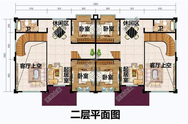 兄弟三層雙拼別墅，快叫上自家兄弟一起蓋別墅吧