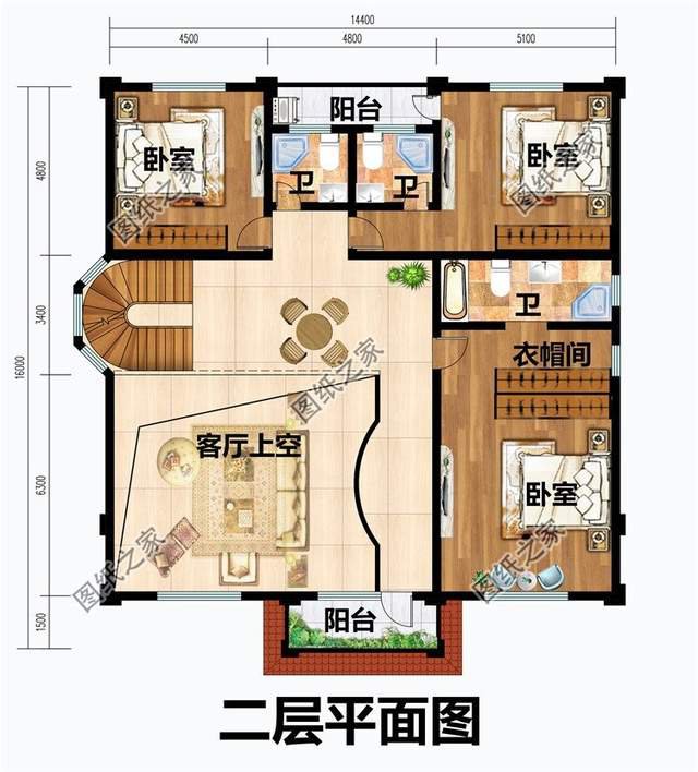 三層高端鄉(xiāng)村別墅，建設(shè)美麗新農(nóng)村，修造舒適住宅