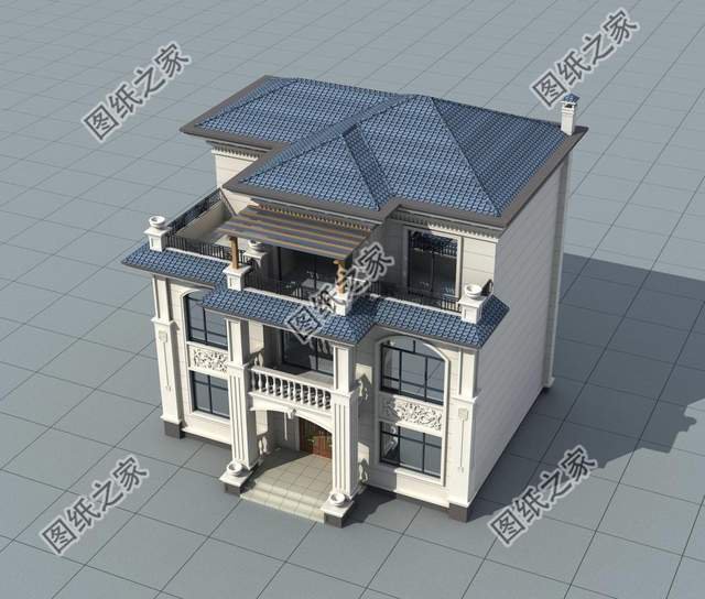 三層高端鄉(xiāng)村別墅，建設(shè)美麗新農(nóng)村，修造舒適住宅