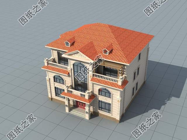 三層高端鄉(xiāng)村別墅，建設(shè)美麗新農(nóng)村，修造舒適住宅