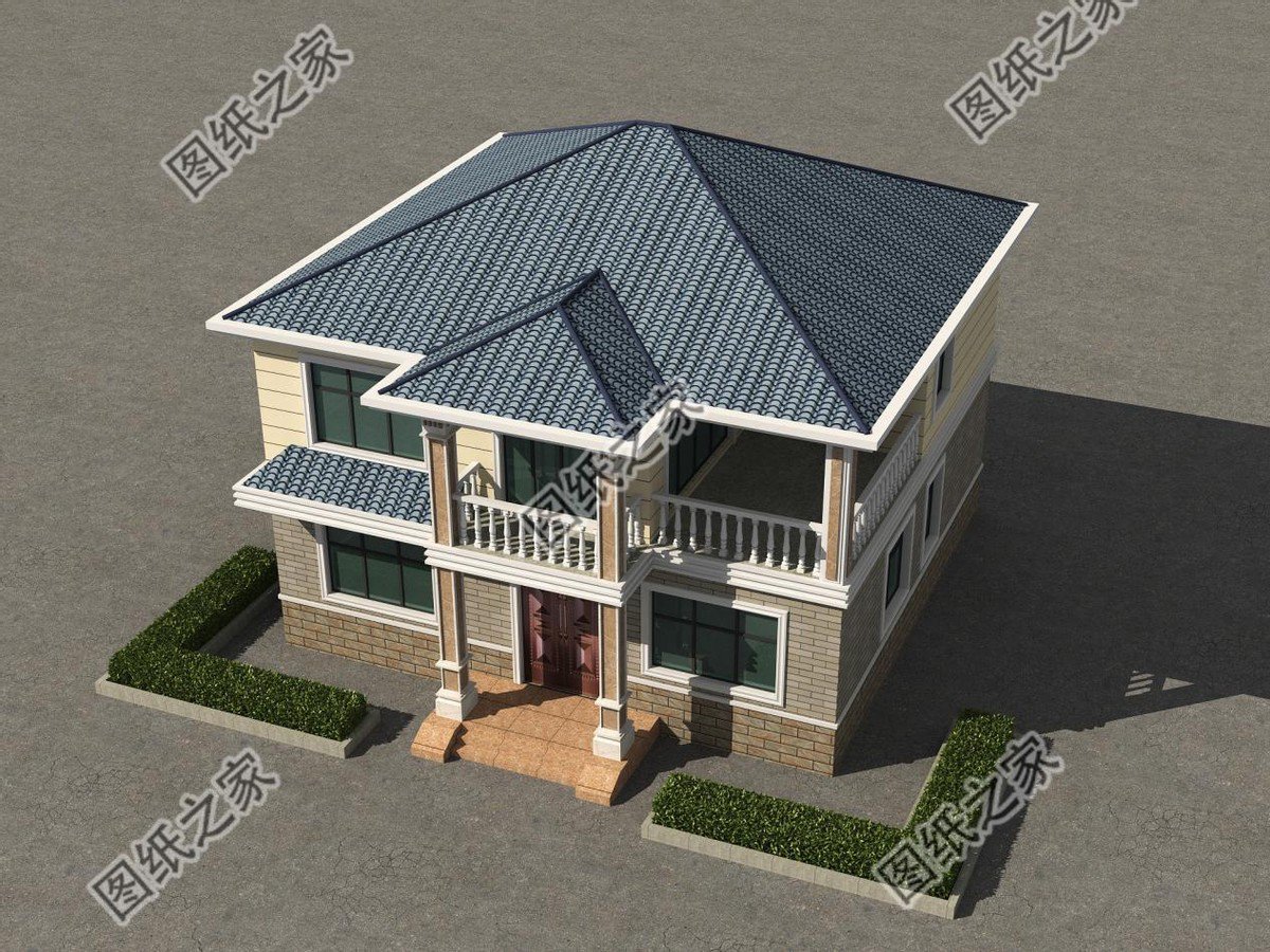 二層三開間鄉(xiāng)村別墅，生活全方位，舒適零距離