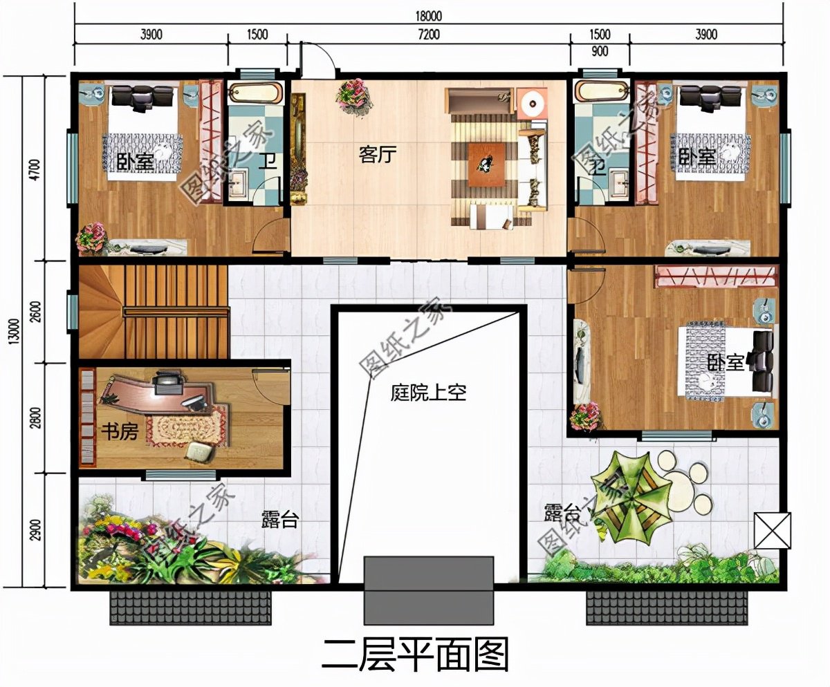 農村二層帶院子設計圖，這才是鄉(xiāng)村別墅正確的打開方式