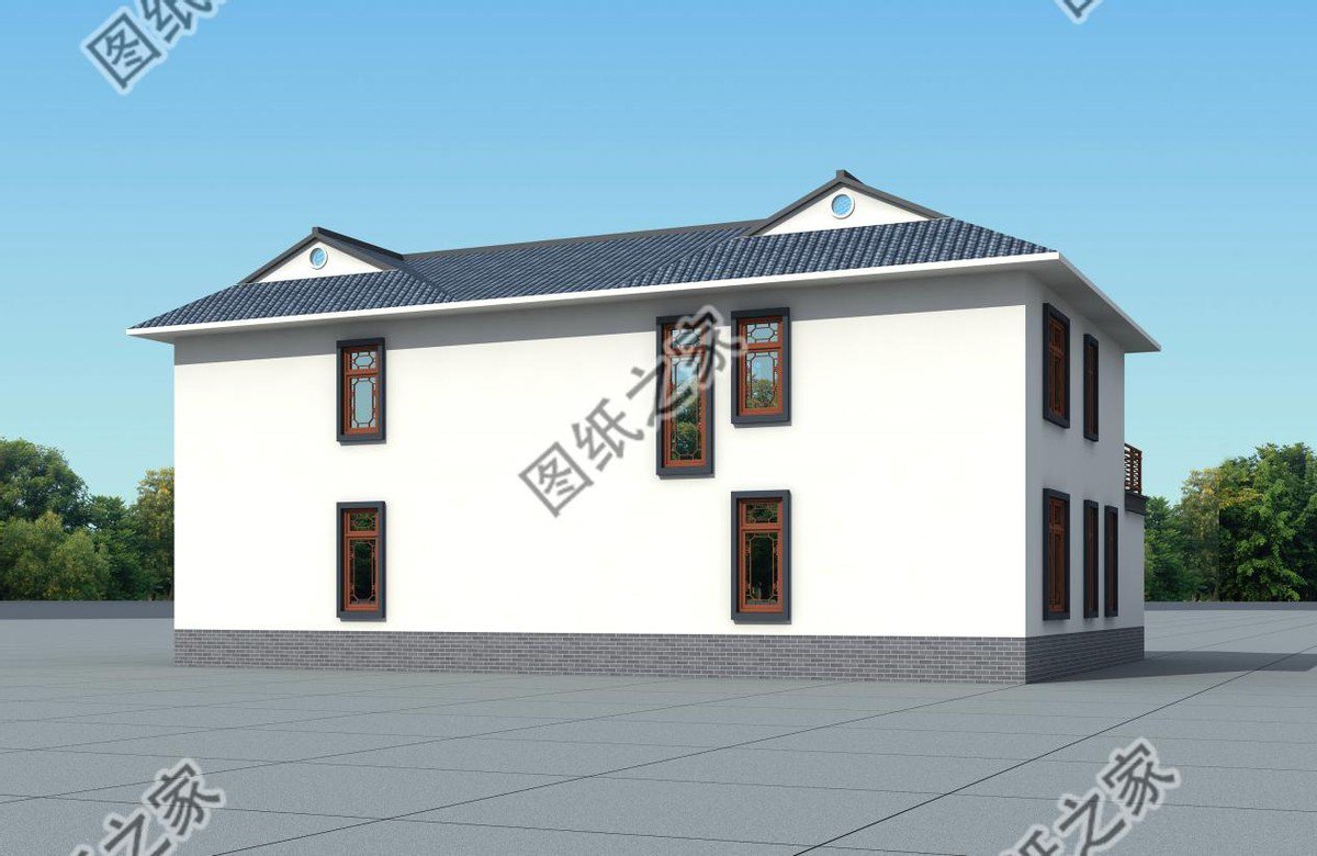 農村二層帶院子設計圖，這才是鄉(xiāng)村別墅正確的打開方式