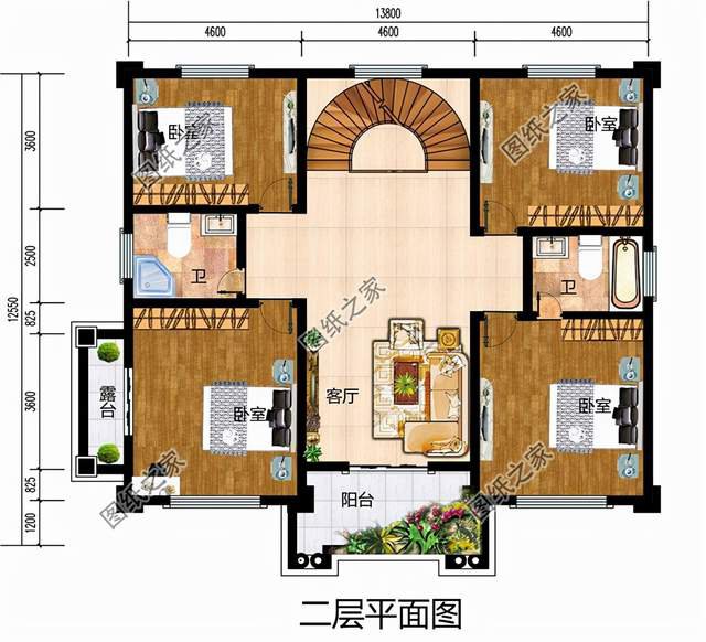 四層別墅設(shè)計(jì)圖，50萬之內(nèi)，將農(nóng)村的家鄉(xiāng)蓋成歐式古典“城堡”