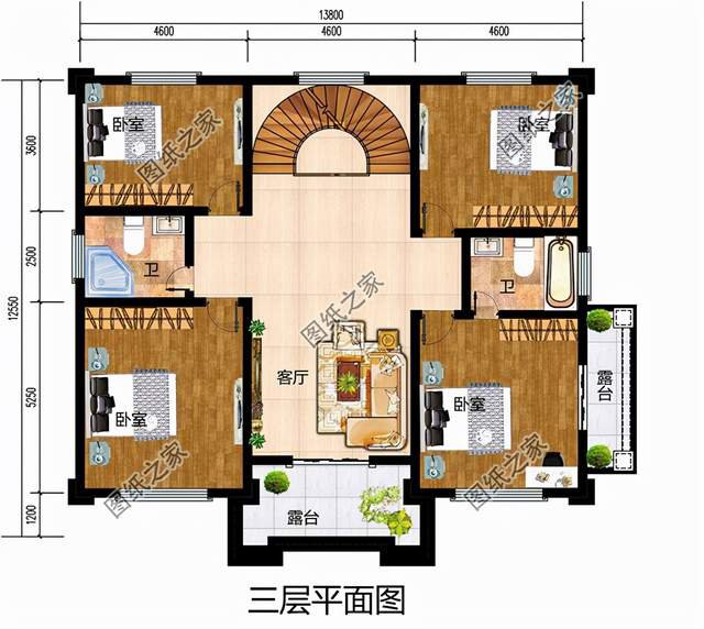 四層別墅設(shè)計(jì)圖，50萬之內(nèi)，將農(nóng)村的家鄉(xiāng)蓋成歐式古典“城堡”