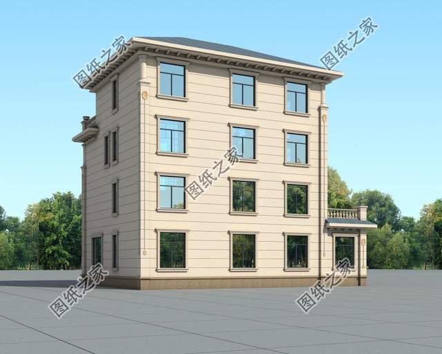 四層別墅設(shè)計(jì)圖，50萬之內(nèi)，將農(nóng)村的家鄉(xiāng)蓋成歐式古典“城堡”