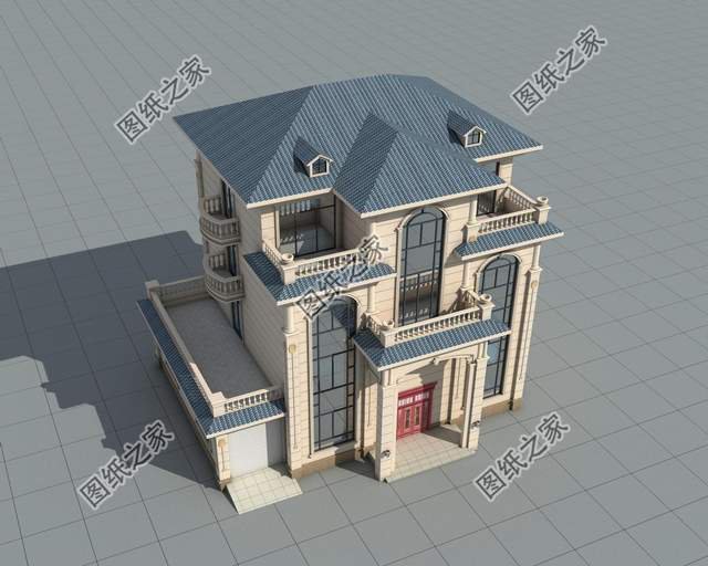 四層別墅設(shè)計(jì)圖，50萬之內(nèi)，將農(nóng)村的家鄉(xiāng)蓋成歐式古典“城堡”