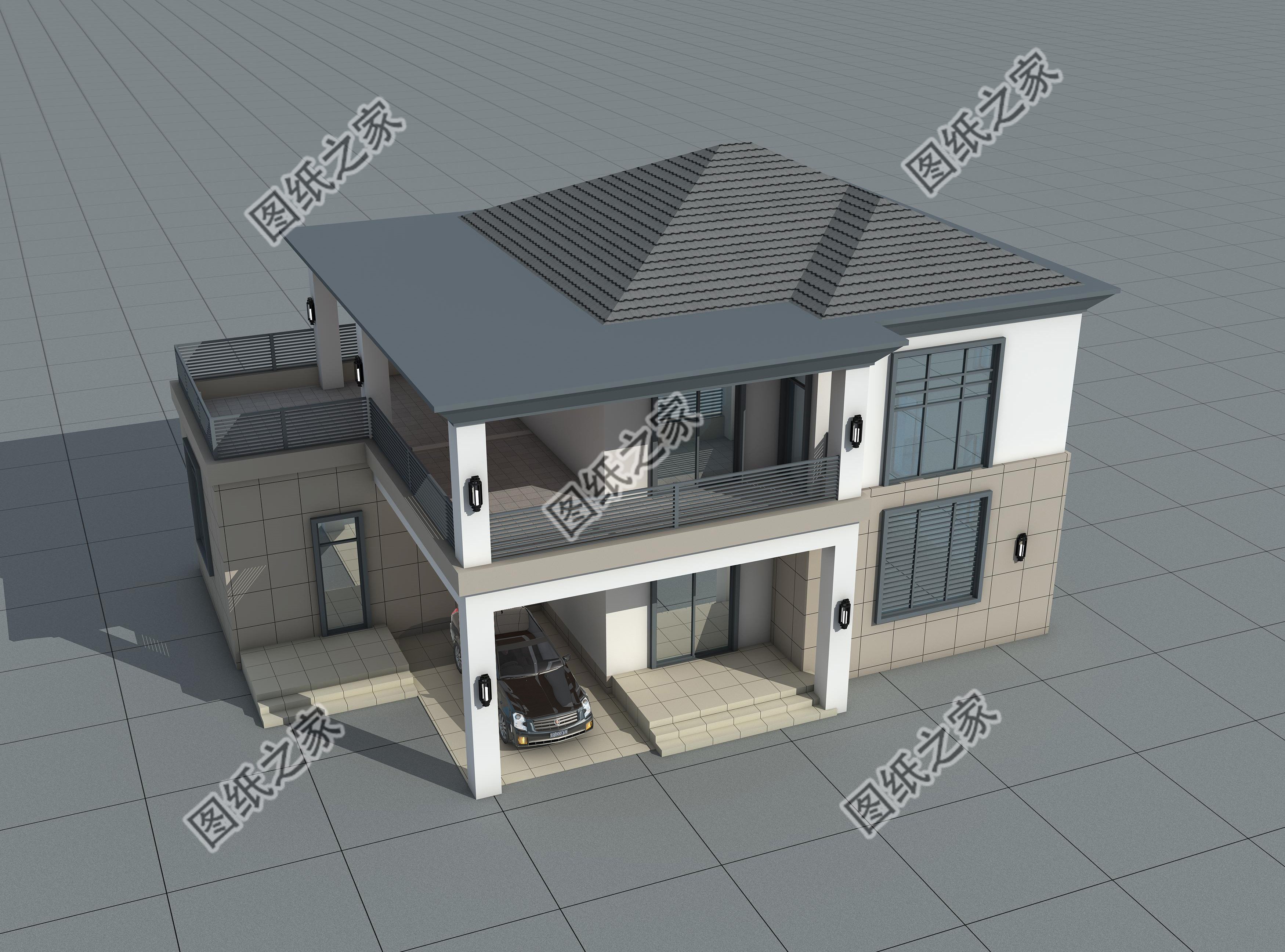 現(xiàn)代風(fēng)二層自建房，方寸之間，皆是大氣