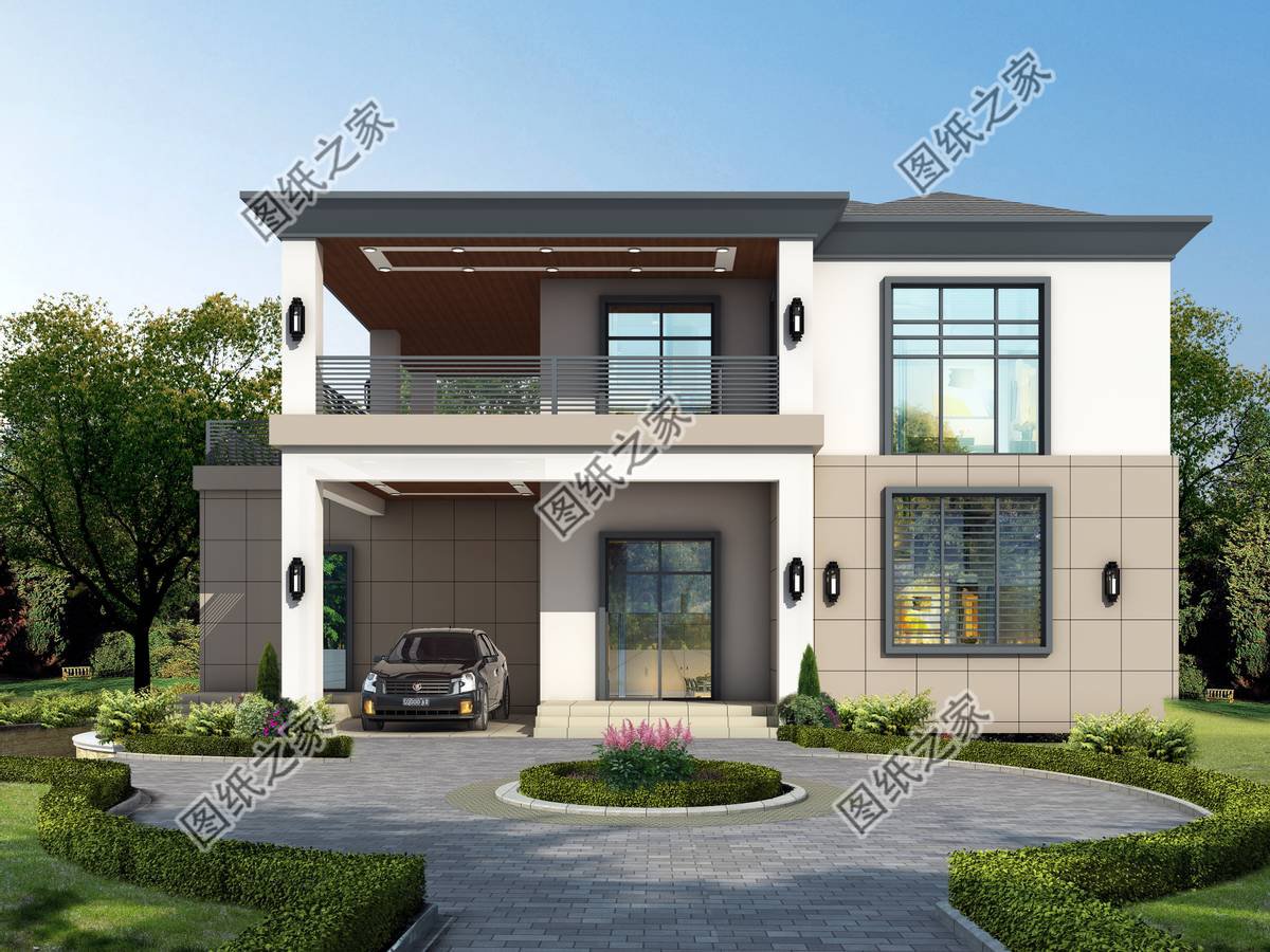 現(xiàn)代風(fēng)二層自建房，方寸之間，皆是大氣